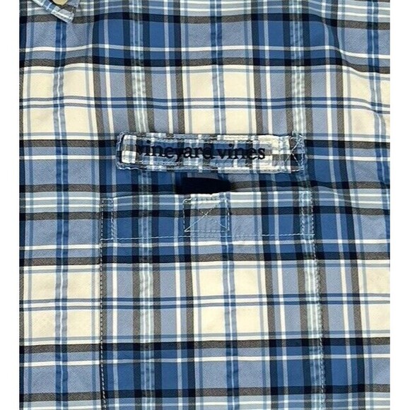Vineyard Vines Harbor Shirt Mens L Blue Plaid Long Sleeve Vented Button Down - Picture 2 of 7